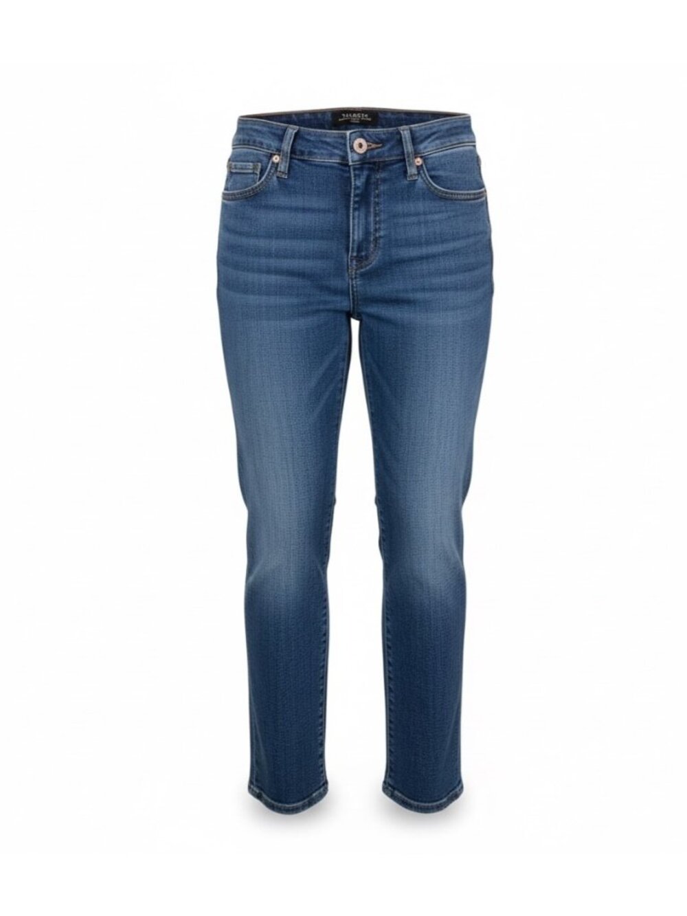 Talbots Womens Blue Straight Leg Five-Pocket Petite Jeans Size 4P